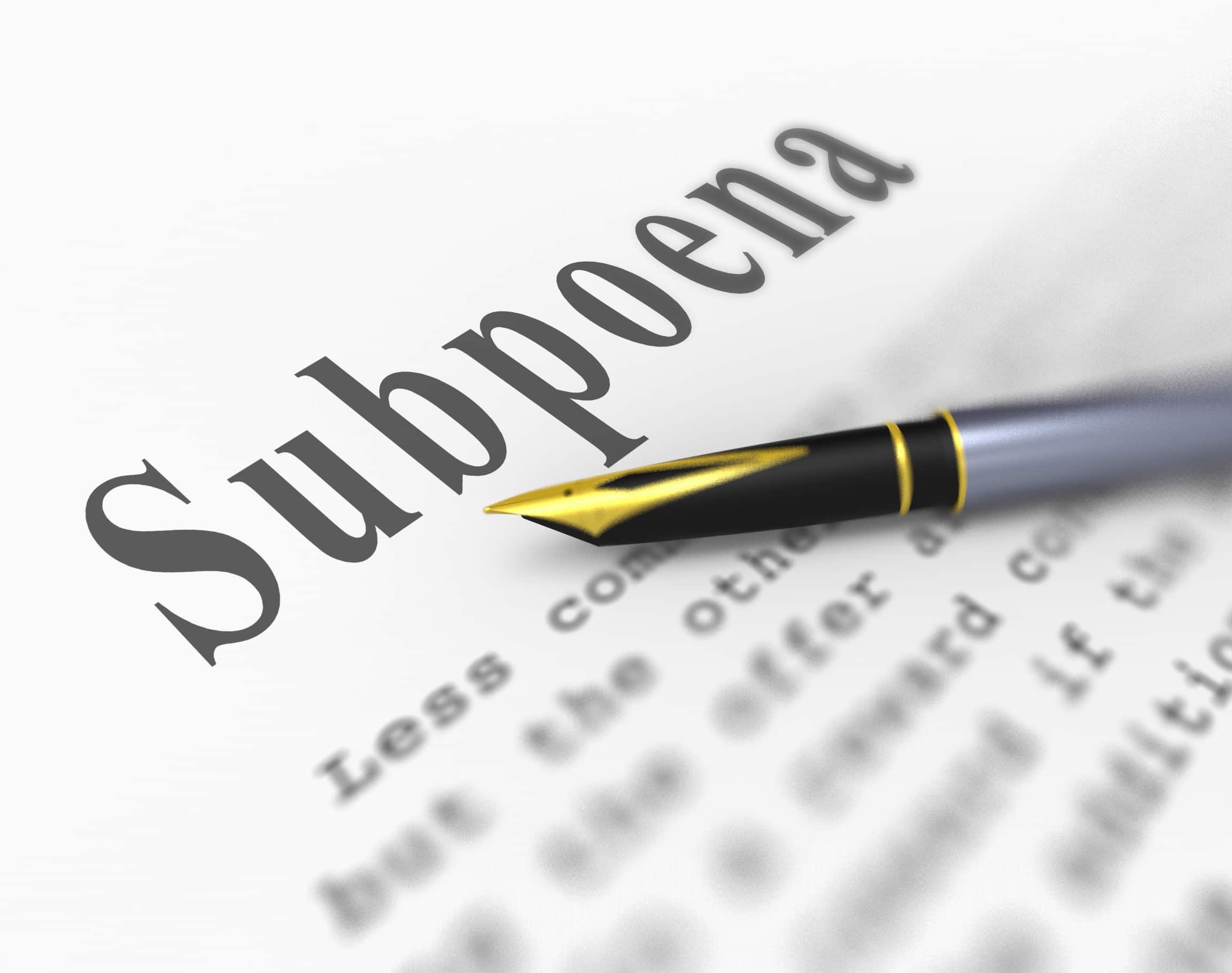 Can You Ignore a Federal Subpoena?